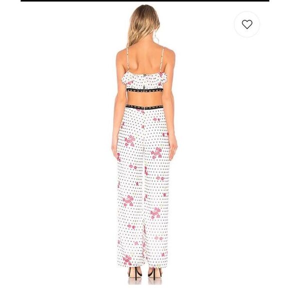 Nbd Black Red White Off Revolve Maraschino Romper/jumpsuit Cherry print size L - Picture 2 of 10